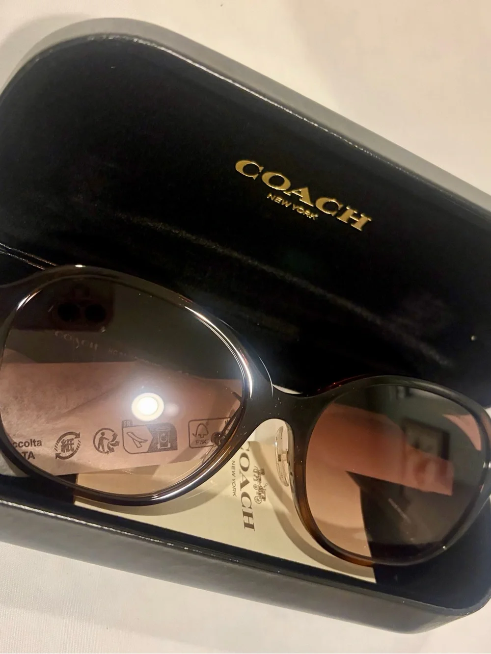 COACH Women’s NWT8445 D Dark Tortoise / Brown Gradient 512013 Womens Sunglasses